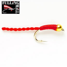 Golden Nugget Flexi Bloodworm Nymph - Fulling Mill