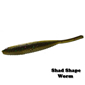 Gary Yamamoto Custom baits 4" Shad Shape Worm  Image 1